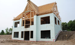ICF up to the roof with framing
